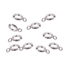 Sterling Silver Spring Ring Clasp Bracelet Chain Connector 5mm Pack of 10PCS Silver