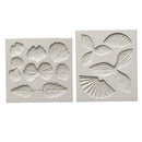 2 Pieces Flower Leaf Fondant Silicone Mould Cake Chocolate Sugar Baking Mold Decoration