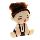 Lovely Vinyl Car Interior Shaking Big Head Doll Girl Auto Accessories Ornament Collectibles