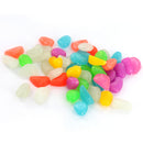 Plastic Glow In The Dark Stone Pebbles Aquarium Fish Tank Flower Pot Road Wall Swimming Pool Decorations Random PACK OF 50PCS