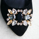 Luxury Crystal Shoe Clips Removable Rhinestone Shoe Buckles Shoe Accessories