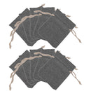 Pack Of 10 Hessian Burlap Linen Jute Retro Wedding Drawstring Pouch Gift Bag