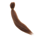 23cm DIY Wig Straight Hair For Newborn Baby Doll Accs DIY Making Dark Brown