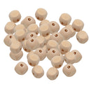 50 Pieces 12mm Natural Large Hole Wooden Cube Beads Blocks Spacer Loose Bead for Jewelry Making Craft DIY Beading Bracelet Necklace