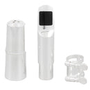 A2 Alto Saxophone Flute Head Clamps Mouthpiece Silver Instrument Accessor High Quality