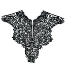 1 Piece Black Lace Applique Neck Neckline Collar Venise Lace Trim for DIY Crafts