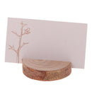 Chic Shabby Style Wood Log Card Holder with Card Wedding Place Card Table Decor
