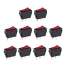 250V 10A Green LED 12V Car Boat Auto ON/OFF Rocker SPST Switch