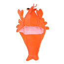 Adults Halloween Birthday Party Orange Lobster Prawn Shrimp Costume Hat Cap