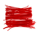 100pcs Soft Wired Plush Pipe Cleaners Chenille Stems Toy for Kids Crafts Red