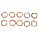 10Pcs Metal Oil Drain Plug Crush Washers Gaskets For Ford Bronze