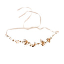 Wedding Bridal Diamante Rhinestone Flower Leaf Headband Hairband Headpiece
