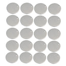 20 Pieces Metal Round Circle Blank Coin Engraving Stamping Charms Tag Pendant Necklace Bracelet Pendants 8mm