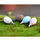 4 Piece Micro Landscape Mini Resin Bonsai DIY Garden Decor Colorful Hedgehog