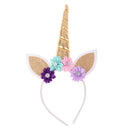 Kids Girls Glitter Unicorn Horn Daisy Headband Party Cosplay Accessories