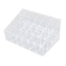 Acrylic 24-Slot Lipstick Stand Holder Mascara Brush Cosmetic Organizer Stand Makeup Beauty Supplies Clear