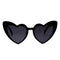 4 Pieces Fashion Heart Frame Sunglasses Retro Style Luxury Design Party Glasses