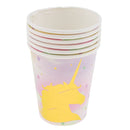 6pcs Pack Unicorn Paper Disposable Cups Birthday Party Table Decoration
