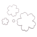 Set of 4 Flower Metal Cutting Die Cuts Stencil Scrapbooking Paper Card Embossing Crafts