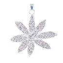 Fashion Women Girls Crystal Floral Shape Pendant Wedding Party Jewelry Charm