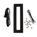 Guitar Effects Pedal Board 40x13cm Pedalboard w/ Adhesive Tape & Fasten Ties