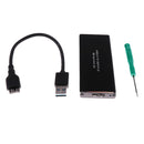USB3.0 to M.2 NGFF Adapter SSD Hard Disk Enclosure Case supports B-key 6GB/S