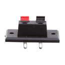 2-Way Stereo Speaker Plate Push Release Connector Terminal 4 Pieces