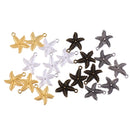 20 Pieces 23 X 19mm Starfish Charms Pendants DIY Jewelry Making Accessories