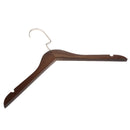 10 Piece Wooden Clothes Coat Hangers Non Slip Trouser Bar 38cm