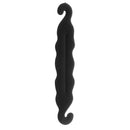 Black Hairdressing Sponge Foam Donut Hair Styling Bun Curler Maker Ring Twist Tool for Women Girls Home Use