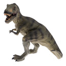 Jurassic Dinosaur Toy Resin Tyrannosaurus Action Figure Kids Educational Toy Gift - Green 6.3'' Tall