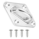 Stainless Steel Eye Plate, Pad Eye, Fixing Plate , Staple Hook Loop, 79mm