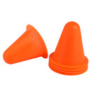 Soft Durable Slalom Cones For Slalom Skating Cone Football Goal Markers Obstacle Marker Sports Equipment Pack of 5PCS Orange