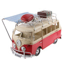 Kids Metal Single-storey Bus Model Handmade Vehicles Craft Xmas Gifts
