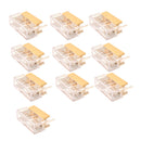 10 Pieces Panel Mount PCB Fuse Holder With Cover For 5x20mm Fuse 250V 6A