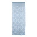 Decorative Embroidery Blue Voile Curtain Drapery Tulle Sheer Panels 1x2.5m Rod Pocket
