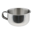 High Quality Stainless Steel Men's Shaving Mug Bowl Men Barber Beard Soap Mug Cup + Handle for Shave Brush