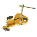 Camera Clamp Mount with Ball Mount 1/4" Tripod Adapter for Led Video Light Gold