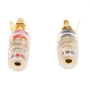 2-Pack 4mm Banana Plug Socket Connector Binding Post for Amplifier Speaker Terminal In-Wall Plate