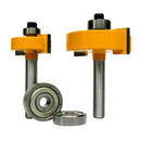 T-Slot Slotting & Rabbeting Router Bit Set 1/4'' Shank