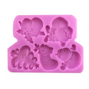 Christmas Design Silicone Mould Fondant Cake Mold for Sugarcraft Cake Decoration