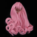 1/3 Ball Jointed Doll BJD Full Wig Long Curly Hair For Sharon Doll for DOD for Volks Doll Hairpiece Supplies Accessory Pink