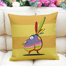 Cock Cotton Linen Throw Pillow Case Waist Cushion Cover Bed Sofa Decor