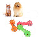 Pet Dog Cat Puppy Giggle Wobble Bite Play Rolling Bone Sound Funny Ball Toy