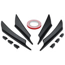 Car Front Bumper Fender Shark Fins Canards Splitter Air Vortex Generator Kit