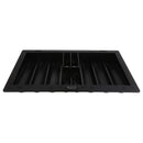 Portable 350 Chips Poker Chip Tray with 2 Center Slots for Party Casino Game Props Black