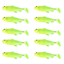Pack of 10pcs Soft Fish Fishing Lure Bionic Fish Bait Swimbaits Fishing Tackle 5cm/2 inch