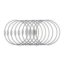 Stainless Steel Aircraft Cable Wire Keyring KeyChain Keyholder 20cm Pack Of 10PCS