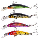4 Colors 7cm 3.9g Hard Bait Minnow Fishing lures Bass Fresh Salt Water