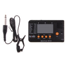 MT-30 Metronome Tuner for Chromatic, Guitar, Bass, Ukulele, Violin Black Portable Digital Clip On Metro
